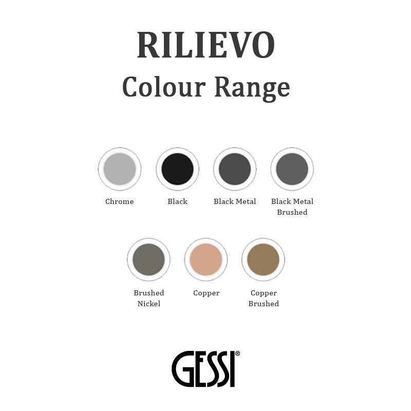 Rilievo Wall Mounted Soap Dispenser (White) - Chrome - Colour Swatch