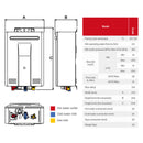 Rinnai Infinity 32 Continuous Flow Hot Water System Specification