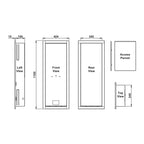 Rinnai 16-26l 424mm Galvanised Recess Box Specification