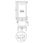 Rinnai Galvanised Fully Recessed Recess Box Specification