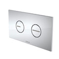 Caroma Round Dual Flush Plate & Buttons (ABS Plastic) Chrome