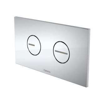 Caroma Round Dual Flush Plate & Buttons (ABS Plastic) Chrome