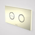 Caroma Invisi Series II Gold Round Dual Flush Plate & Buttons (Metal) Metallics Collection - 237088G