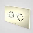 Caroma Invisi Series II Gold Round Dual Flush Plate & Buttons (Metal) Metallics Collection - 237088G