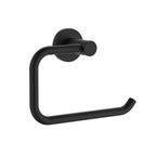 Round Toilet Roll Holder Matte Black