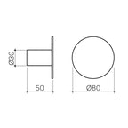 Clark Round Wall Hook Specficiation