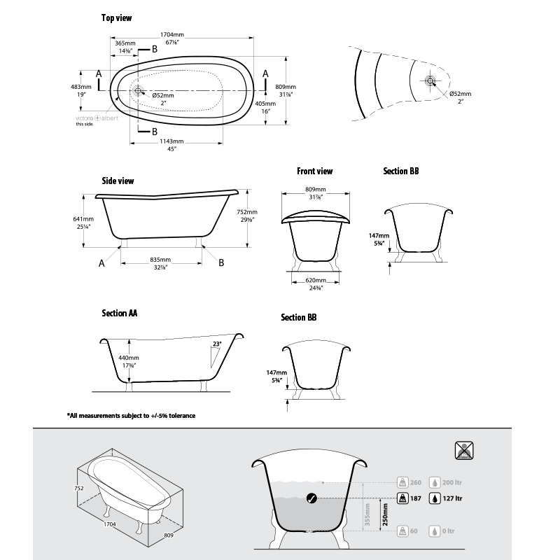 Victoria + Albert Roxburgh Freestanding Bath