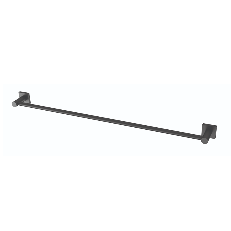 Phoenix Radii Single Towel Rail 800mm with Square Plate