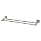 Phoenix Radii Double Towel Rail 600mm with Square Plate