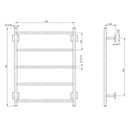Phoenix Radii Towel Ladder 550x740 with Square Plate