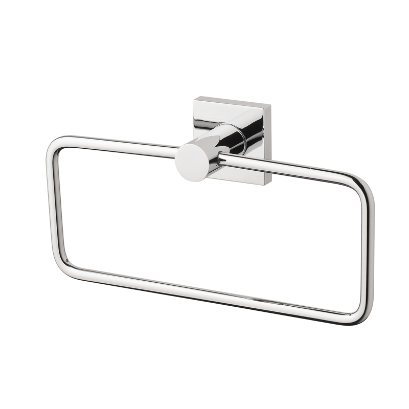 Phoenix Radii Hand Towel Holder with Square Plate
