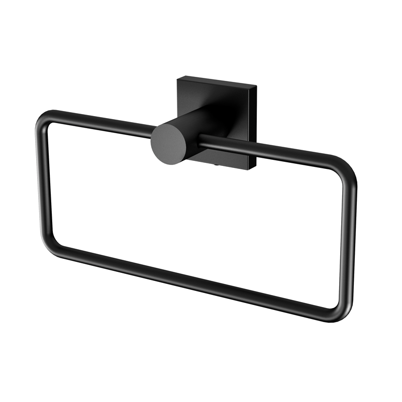 Phoenix Radii Hand Towel Holder with Square Plate