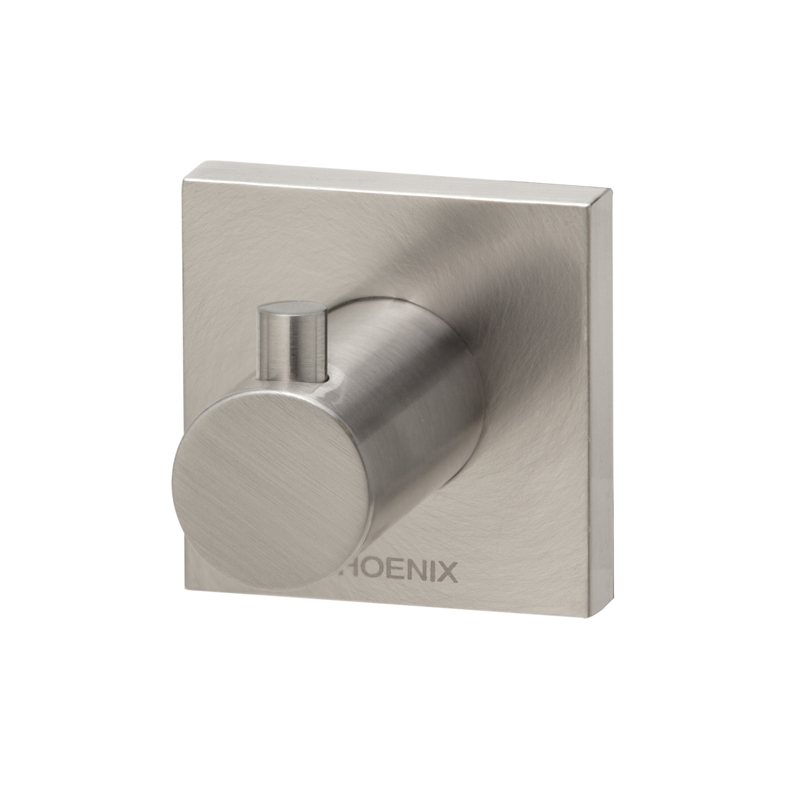Phoenix Radii Robe Hook with Square Plate