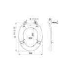 Gentec Disabled Toilet Seat Specification