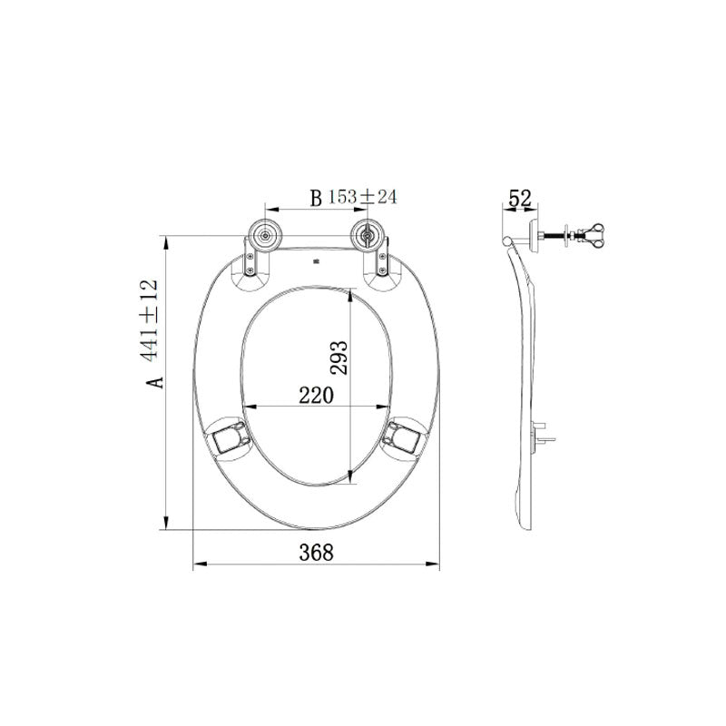Gentec Disabled Toilet Seat Specification