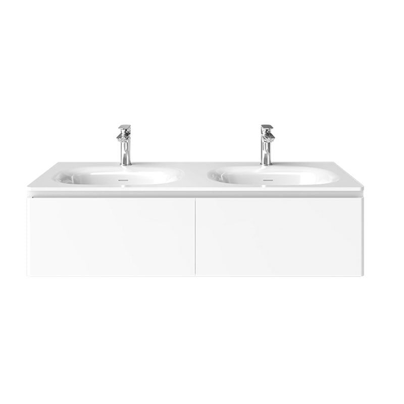 Flow 1200 Twin Wall Mounted Cabinet and Wash Basin
