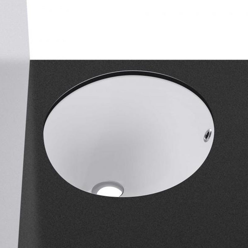 Studio Bagno Sotto Oval Under Counter Basin - Gloss White - SBU02