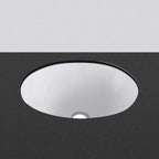 Studio Bagno Sotto Oval Under Counter Basin - Gloss White - SBU02