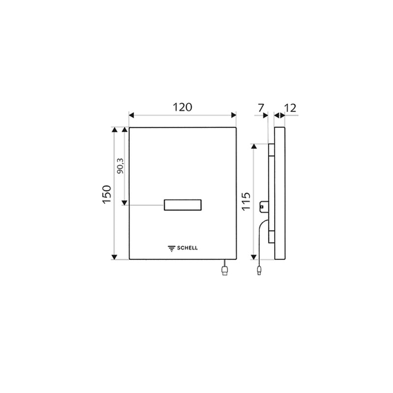 Schell Edition E WC Sensor Plate | Specifications