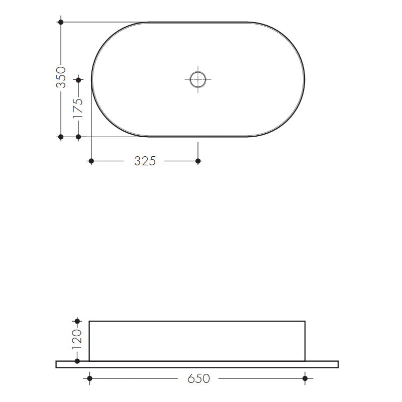 Studio Bagno Shard X Oval Above Counter Basin - Gloss White - SHAXOV