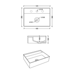 Studio Bagno Shard X Mini Bench/Wall Basin