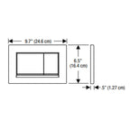 Geberit Sigma 30 Tone In Tone Flush Plate |  Specifications