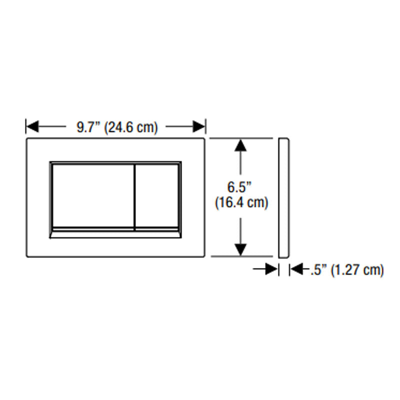 Geberit Sigma 30 Tone In Tone Flush Plate |  Specifications