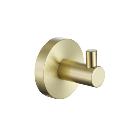 PLD Solo Robe Hook - Brushed Brass