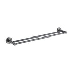 PLD Solo 600mm Double Towel Rail - Matte Black