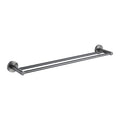 PLD Solo 800mm Double Towel Rail - Gunmetal Grey
