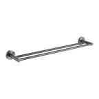 PLD Solo 800mm Double Towel Rail - Gunmetal Grey