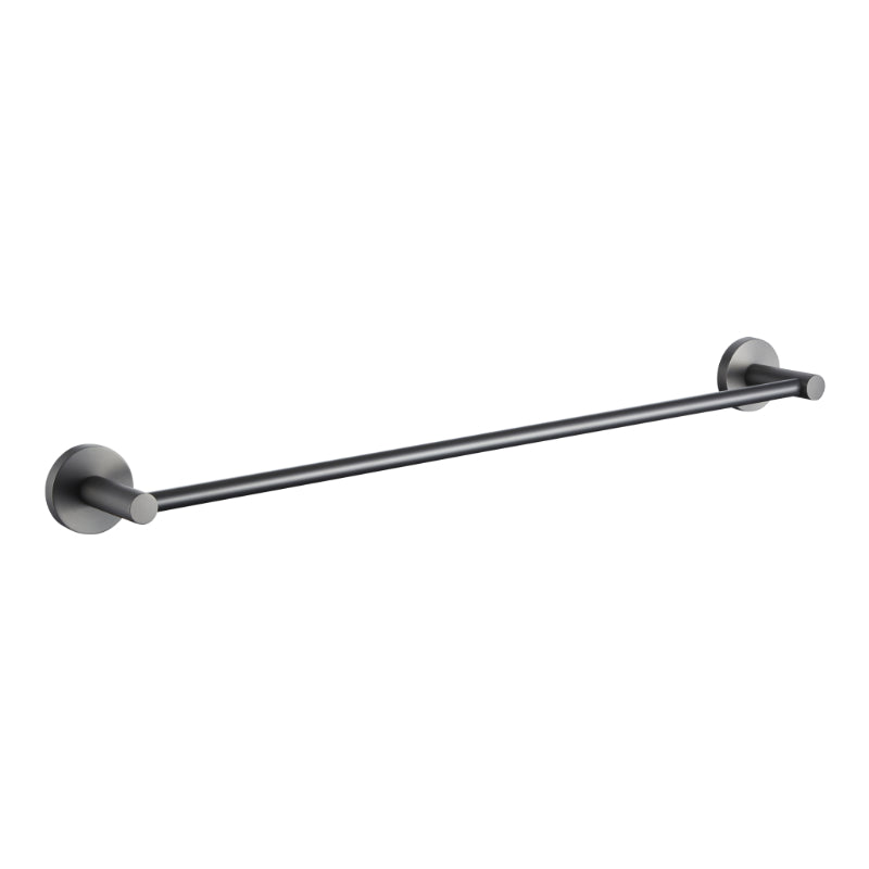 PLD Solo 800mm Single Towel Rail - Gunmetal Grey