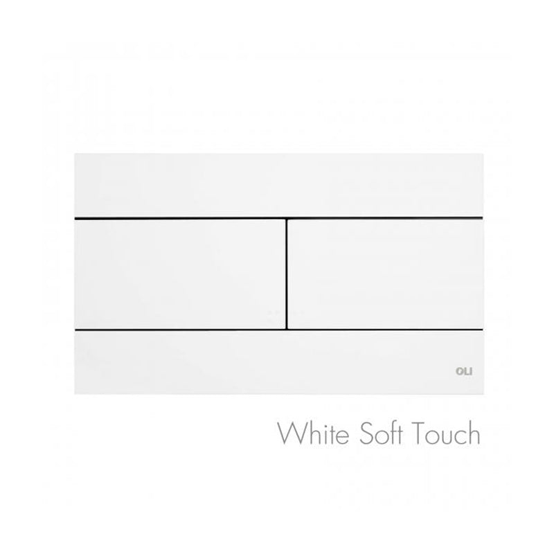 Studio Bagno SLIM Push Plate Actuators - White Soft Touch