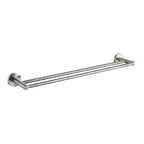 PLD Solo 600mm Double Towel Rail - Satin Nickel