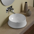 Parisi Simas Sharp 42 Round Bench Basin - Gloss White - SMSH02