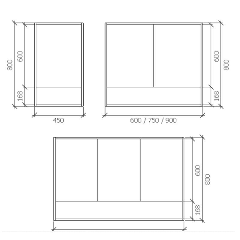Sonoma Mirror Cabinet -  Specification