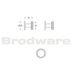 Brodware Yokato Disc Wall Taps - Pair Specifications