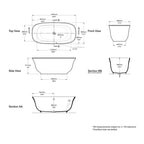 Victoria + Albert Amiata Freestanding Bath Spec