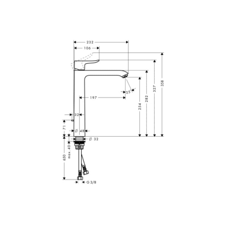 Hansgrohe Metris 260 Basin Mixer
