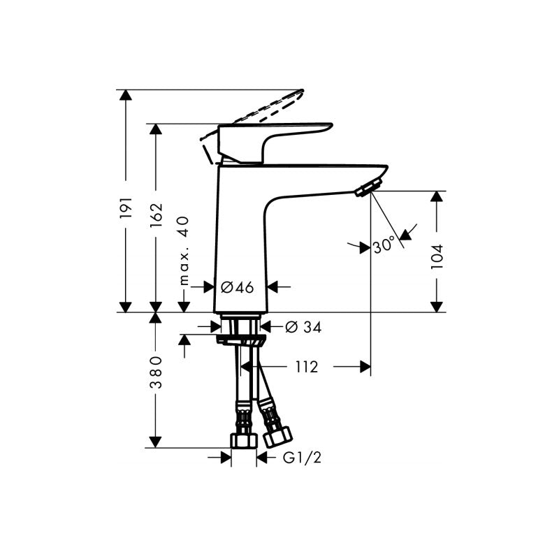 Hansgrohe Talis E 110 Basin Mixer