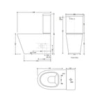 Studio Bagno Manhattan Rimless Back Inlet Suite Specification