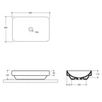 Studio Bagno Element 60 Above Counter Basin - Gloss White - ELE60