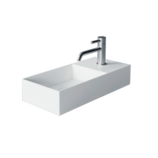 Studio Bagno Spy 55 Bench-Wall Basin - 1 Tap Hole - Matte White - SPY55/1/MW