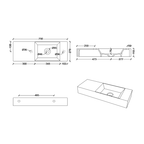 Studio Bagno Spy 75 Bench/Wall Basin