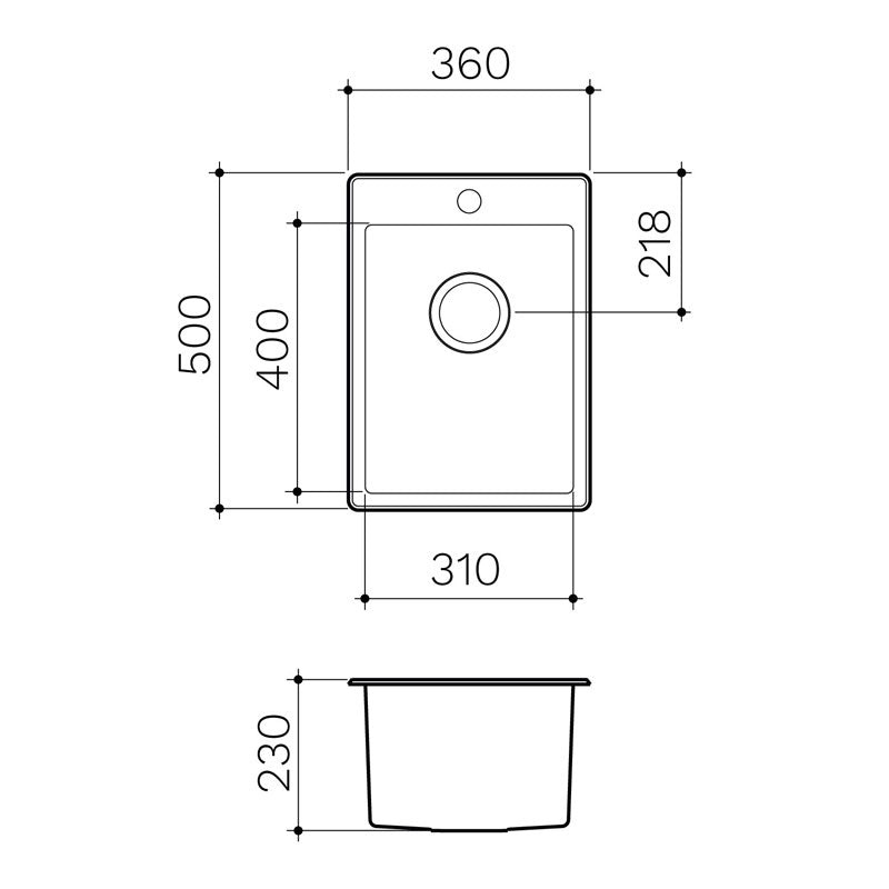 Clark Square 25L Laundry Sink Specification