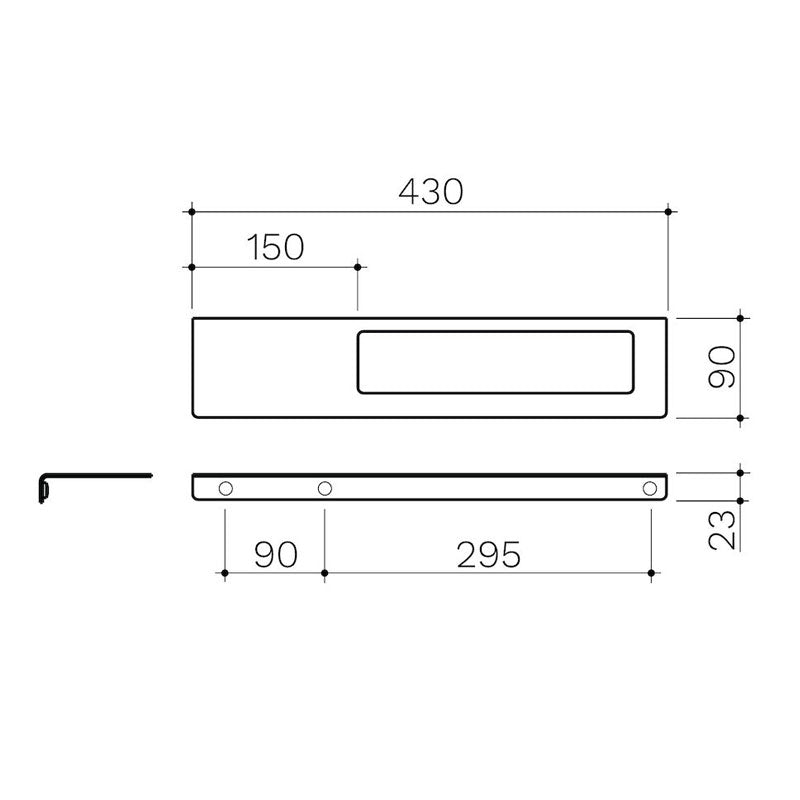 Square Hand Towel Rail Specification