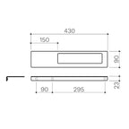 Square Hand Towel Rail Specification
