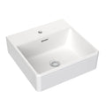 Square Wall Basin 400mm 1 Tap Hole