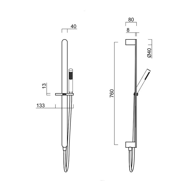 Gareth Ashton Hand Shower Set 316 Specification