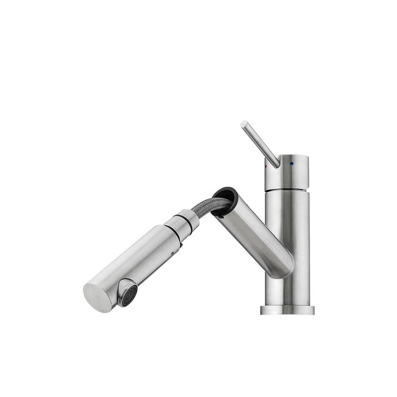 Oliveri Essente Stainless Steel Swivel Pull Out Mixer SS2515 - Stainless Steel